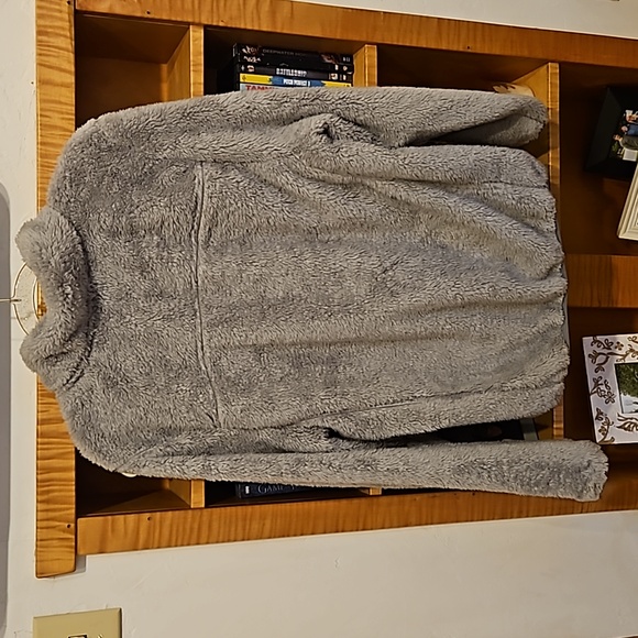 Pulse pullover soft fall jacket. Grey, x large. - Picture 2 of 4